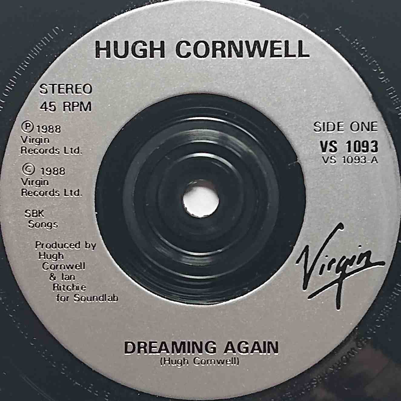 VS 1039 Dreaming again Hugh Cornwell from The Stranglers Label